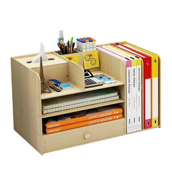 Paper Box, File, Stationery, Rack Wooden